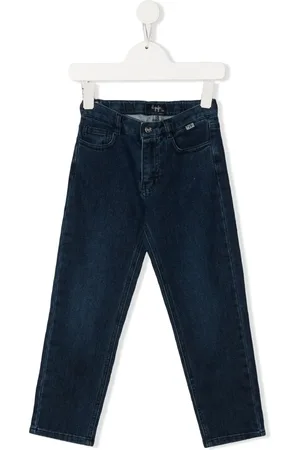 Il gufo Halbhohe Straight-Leg-Jeans