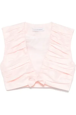 Viktor & Rolf Plissiertes Cropped-Oberteil