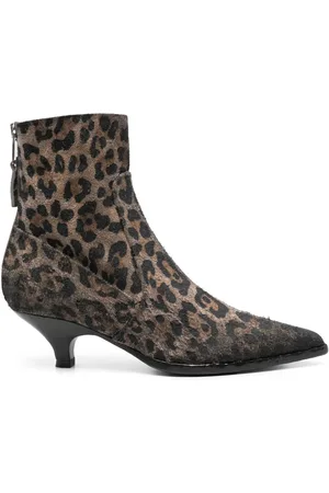 Elena Iachi Stiefeletten mit Leoparden-Print 45mm