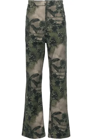 Roberto Cavalli Gerade Jeans mit Camouflage-Print
