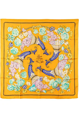 Hermès 20th Century Fleurs et Raisins Matsuzakaya Seidenschal