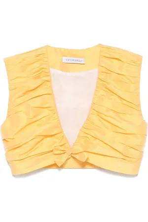 Viktor & Rolf Plissiertes Cropped-Oberteil