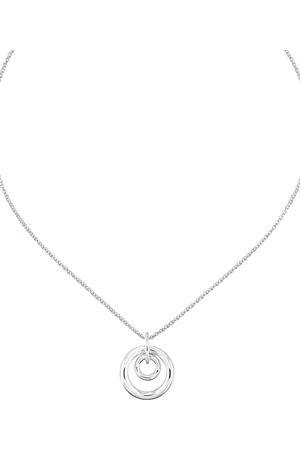 Christofle Kleine Idole Halskette mit doppeltem Ringanhänger