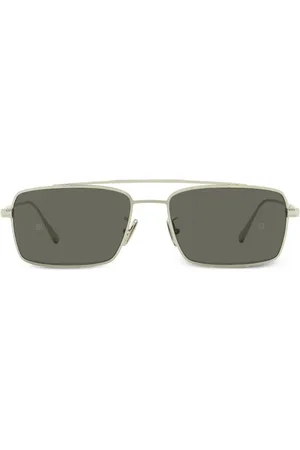 Omega Eckige Sonnenbrille mit Gravur