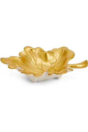Villari Mittelgroßes Autumn Fig Leaf Tablett (4cm x 27cm)