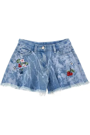 MONNALISA Jeans-Shorts mit Strassverzierung