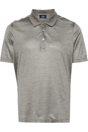 BARBA Meliertes Poloshirt aus Seide