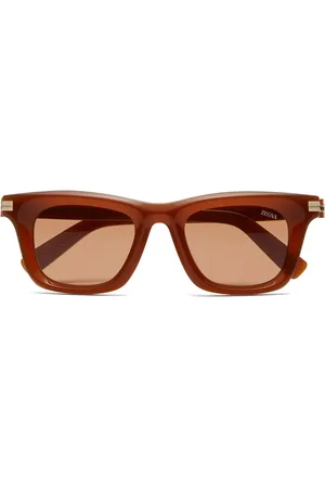 Ermenegildo Zegna Sonnenbrille mit eckigem Gestell