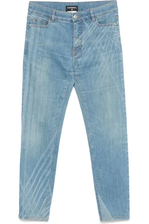 CHANEL 2010 Jeans mit Tragefalten
