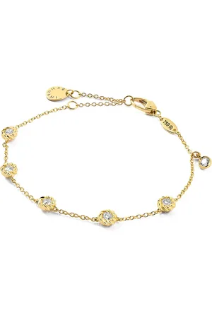 Brumani 18kt Joy Gelbgoldarmband mit weißem Topas und Diamanten