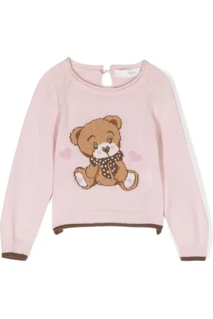 MONNALISA Intarsien-Pullover mit Teddy