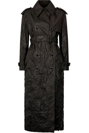 Roberto Cavalli Trenchcoat mit Knitteroptik