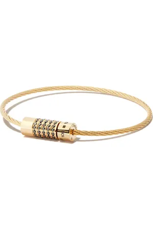 Le Gramme 18kt Cable Le 10g Gelbgoldarmband mit Diamanten
