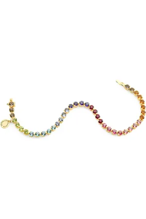 Brumani 18kt Looping Colours Gelbgoldarmband mit Schmucksteinen