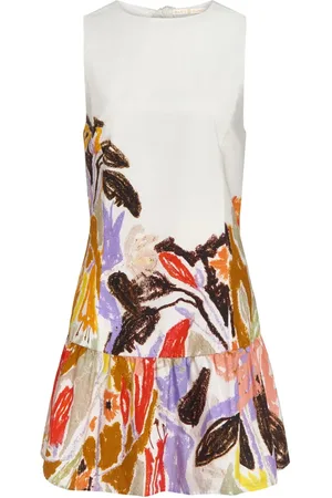 Marie Oliver Gestuftes Marilyn Kleid mit Blumen-Print