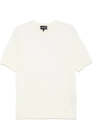 Emporio Armani T-Shirt mit Lochstrickmuster