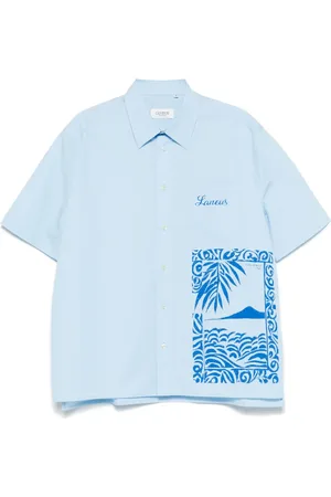 LANEUS Hemd mit Logo-Print