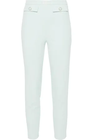 Elisabetta Franchi Schmale Hose mit Logo-Schild