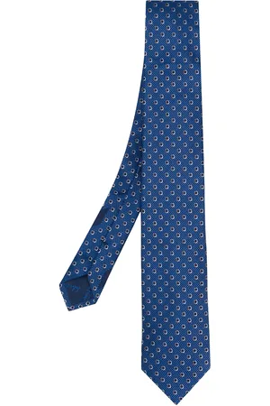Salvatore Ferragamo Seidenkrawatte mit Gancini-Muster