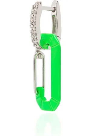 Eera 18kt Chiara Goldhängeohrring mit Diamanten
