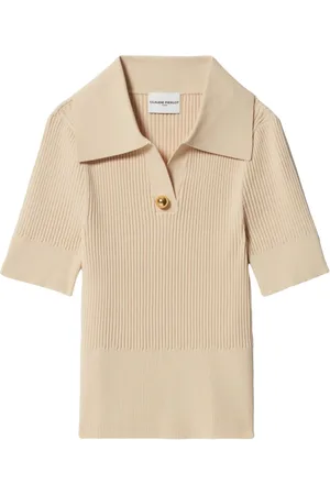 Claudie Pierlot Geripptes Poloshirt