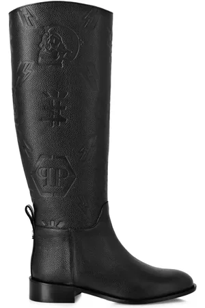 Philipp Plein Stiefel mit Monogramm-Prägung