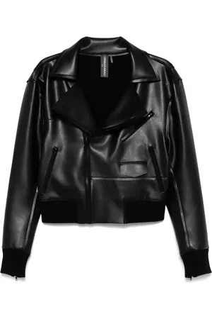 Norma Kamali Bikerjacke aus Faux-Leder