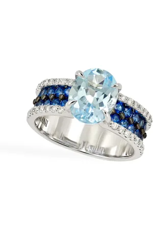 Brumani 18kt Color Hits Weißgoldring mit Topas und Diamanten