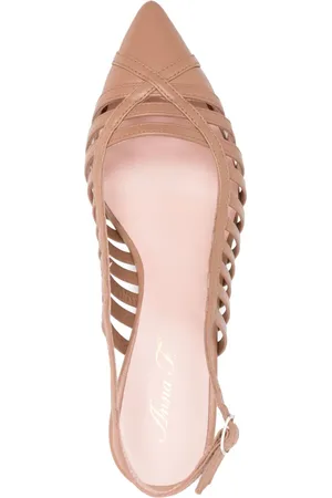 ANNA F. Pumps aus Leder 58mm