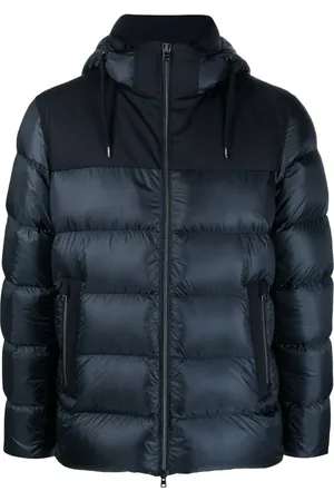 HERNO Gefütterte Jacke mit Kontrasteinsätzen