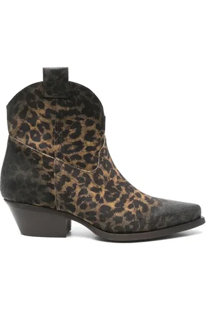Metisse Cowboystiefel mit Leoparden-Print 50mm