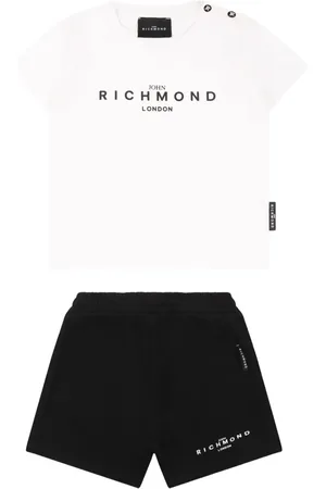 John Richmond Set aus T-Shirt und Shorts mit Logo