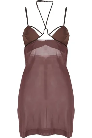 Nensi Dojaka Minikleid mit Riemen