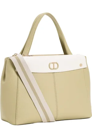 Twin-Set Handtasche mit Logo-Schild