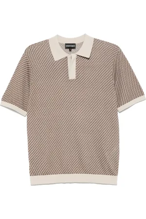 Emporio Armani Geometrisch gemustertes Poloshirt