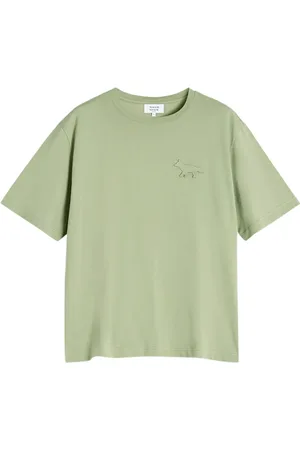 Maison Kitsuné Profile T-Shirt mit Fuchs-Prägung