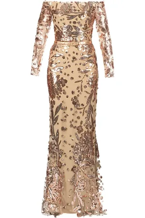 Elie saab Besticktes Tüllkleid