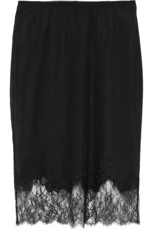 CARINE GILSON Half-Slip-Top aus Calais-Caudry-Spitze
