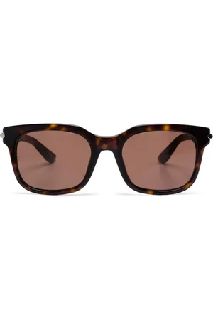Alexander McQueen Sonnenbrille mit eckigem Gestell