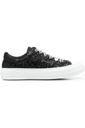Moschino Sneakers mit Glitter-Effekt
