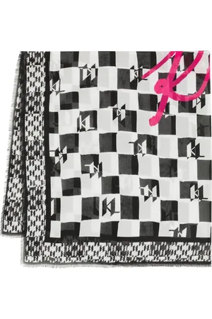 Karl Lagerfeld Karierter K/Signature Schal