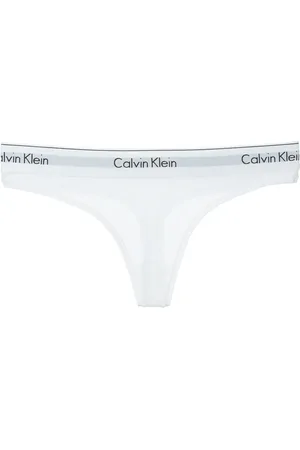 Calvin Klein Tanga mit Logo-Print am Bund