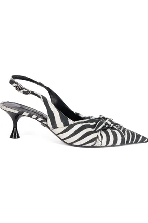 Roberto Cavalli Slingback-Pumps mit Zebramuster