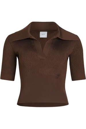Patou Gestricktes Poloshirt