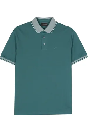 Emporio Armani Poloshirt mit gestreiftem Detail