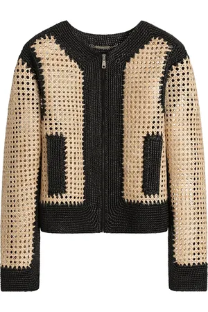 Dolce & Gabbana Jacke aus gewebtem Raffiabast