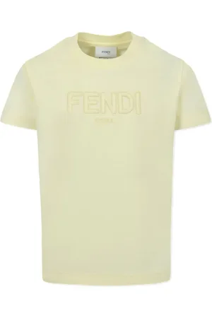 Fendi T-Shirt mit Logo-Stickerei