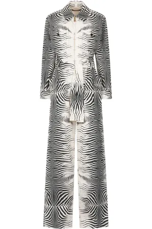 Roberto Cavalli Jumpsuit mit Zebra-Print