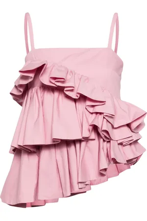 Msgm Asymmetrisches Oberteil mit Rüschen