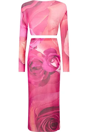 Roberto Cavalli Rock mit Rosen-Print